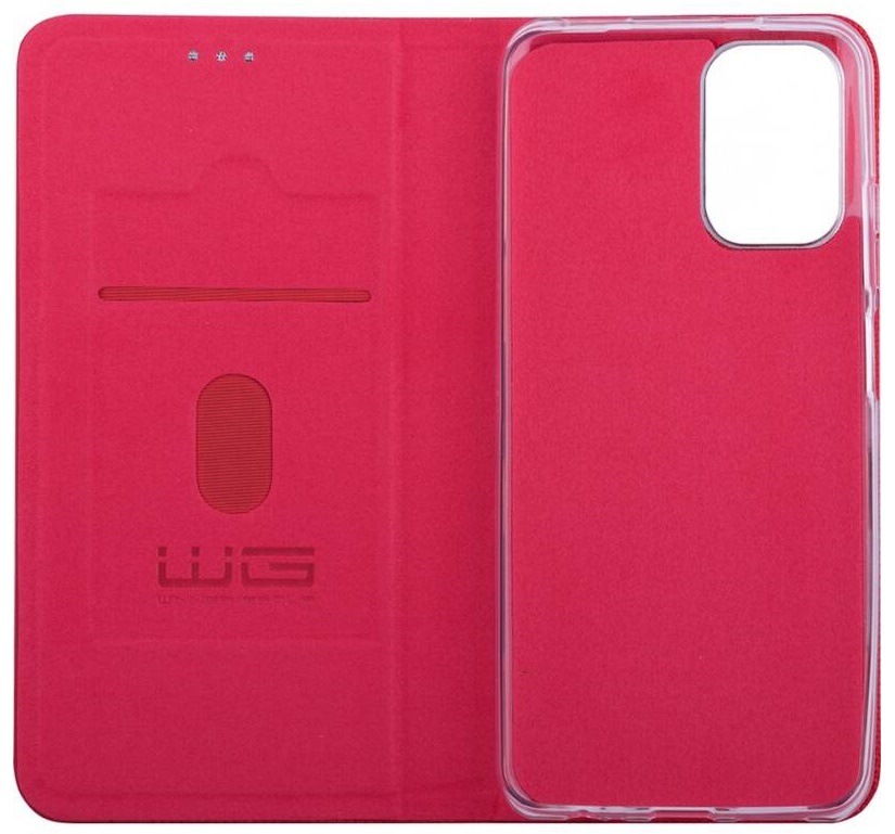 Pouzdro na mobil flipové WG Flipbook Duet na Xiaomi Redmi 9T červené Pouzdro na mobil flipové WG Flipbook Duet na Xiaomi Redmi 9T červené