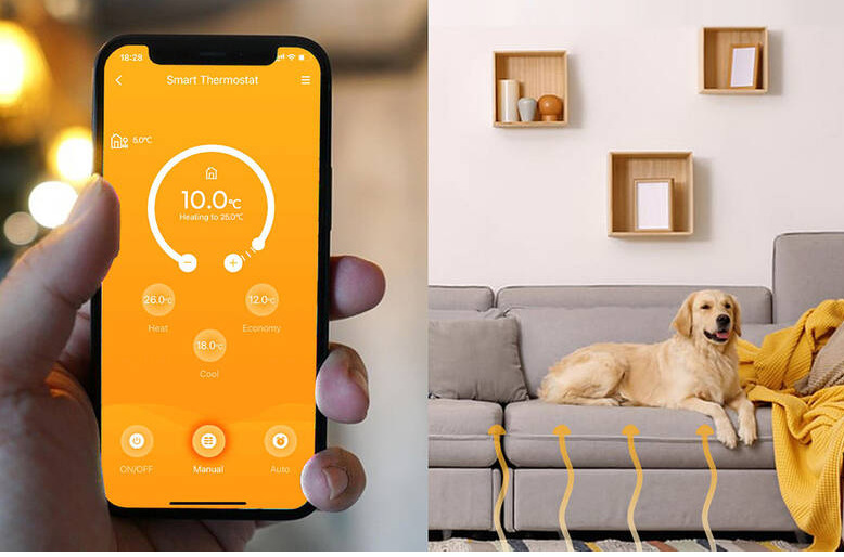 Termostat Meross Smart Wi-Fi Ovládání