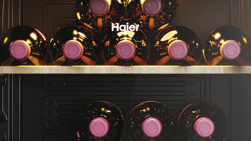 Vinotéka Haier HWS34GGH1 černá