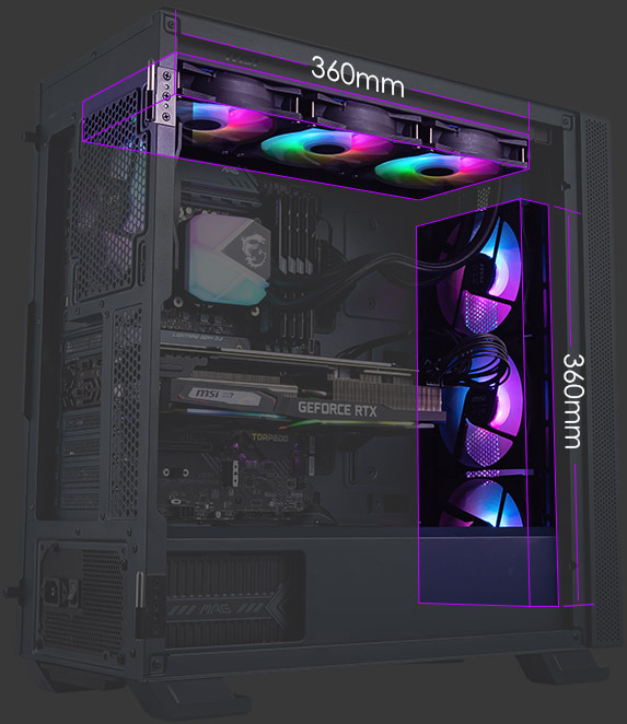 Case MSI MAG VAMPIRIC 300R černá