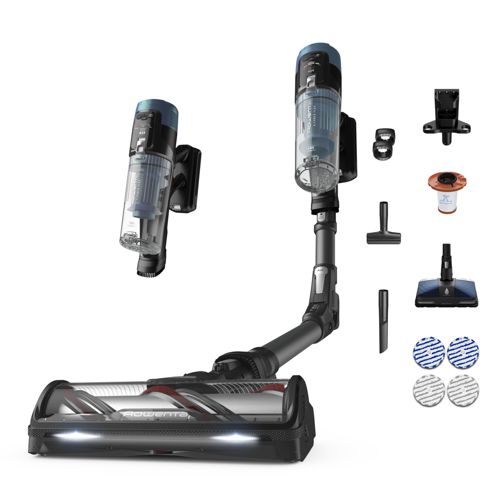 Tyčový vysavač Rowenta RH9BC1WO X-Force Flex 14.80 Aqua Auto 4v1 modrý