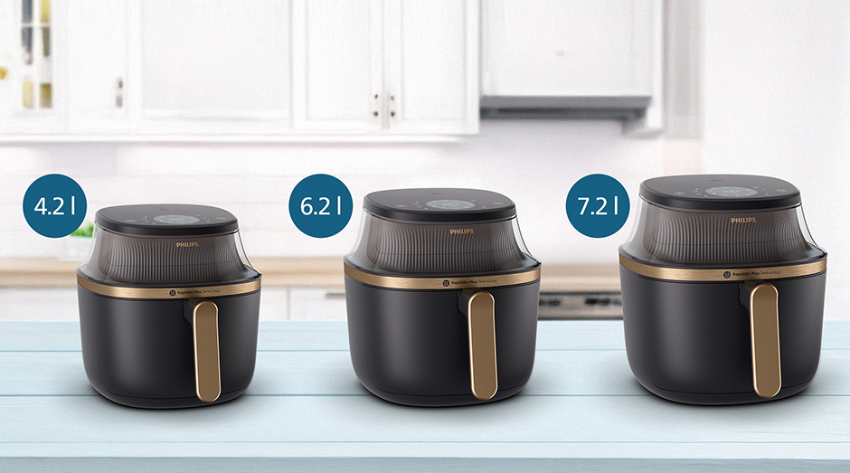 Fritéza horkovzdušná Philips Airfryer 4,2 l, NA322/00 černá