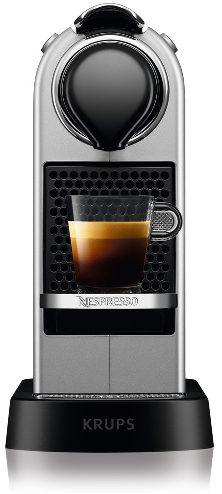 Kapslový kávovar Krups Nespresso CitiZ XN741B10 stříbrný