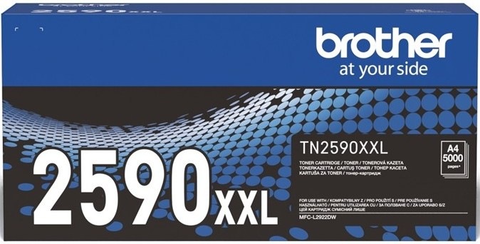 Originální černý toner Brother TN2590XXL s výtěžností 5 000 stran