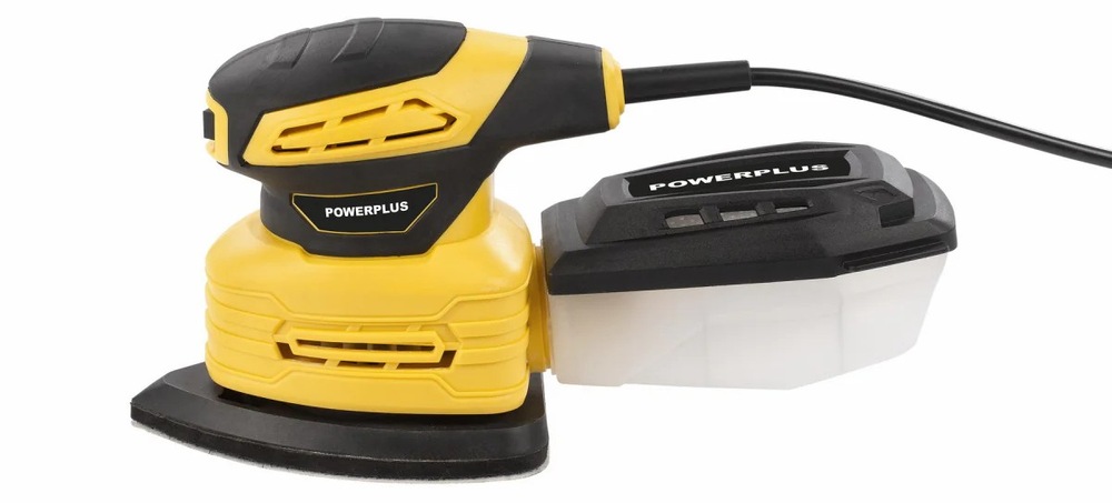 Vibrační bruska POWERPLUS POWX04800 Vibrační bruska Powerplus POWX04800 je vybavena ergonomickou měkčenou rukojeťí