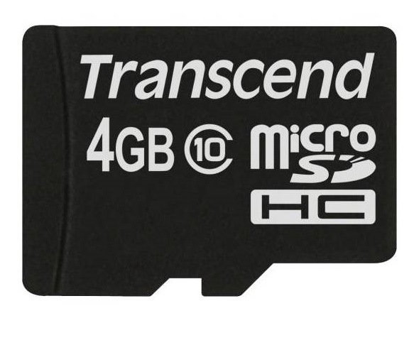 Paměťová karta Transcend MicroSDHC 4GB Class10