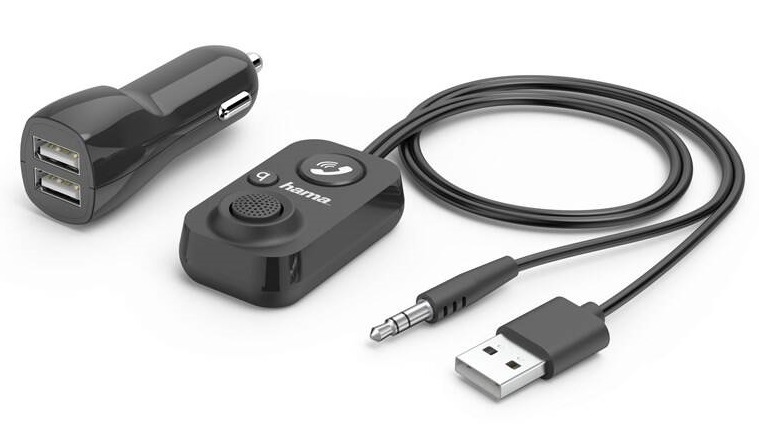 Handsfree Hama do vozidla s aux-in, USB napájení