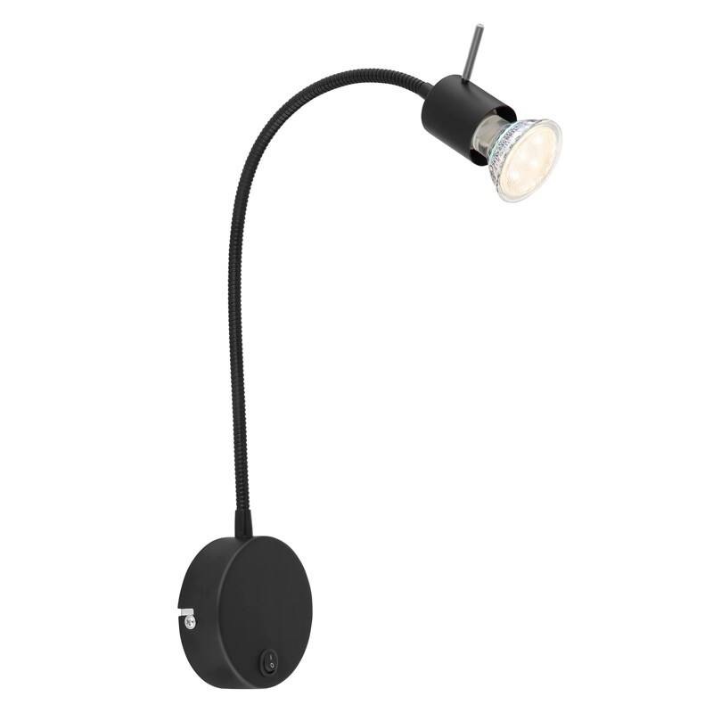 Nástěnné svítidlo GLOBO Milly, 1xGU10, 35W černé Nástěnné svítidlo GLOBO Milly, 1xGU10, 35W černé