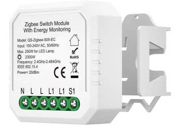 Modul IMMAX NEO SMART kontroler s měřením spotřeby V6 1-tlačítkový Zigbee 3.0, TUYA