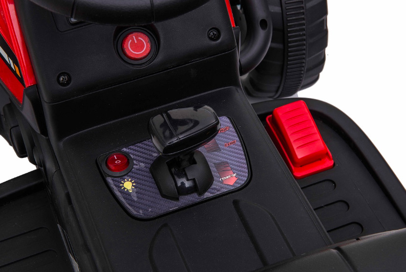 Elektrický traktor Beneo Workers s vlečkou červený