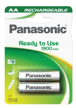 Baterie nabíjecí Panasonic Evolta AA, HR6, 1900mAh, Ni-MH, blistr 2ks
