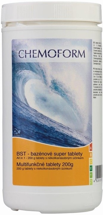 Bazénová chemie Chemoform BST 1 kg – tablety 200g
