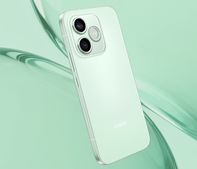 Mobilní telefon HONOR 600 Lite 5G 8 GB / 256 GB šedý Detail obrázku smartphonu.