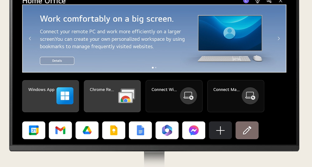 LG 27U511SB pohání operační systém webOS 26