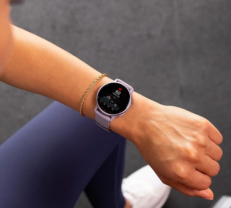 Chytré hodinky Garmin vívoactive 5 - Slate / Black Silicone Band