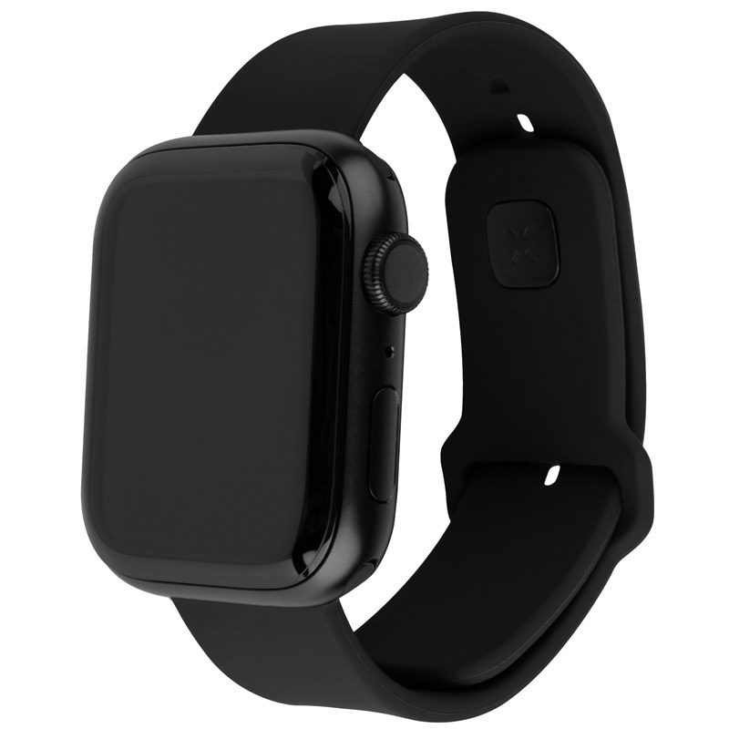 Řemínek FIXED Silicone Sporty Strap na Apple Watch Ultra 49mm černý