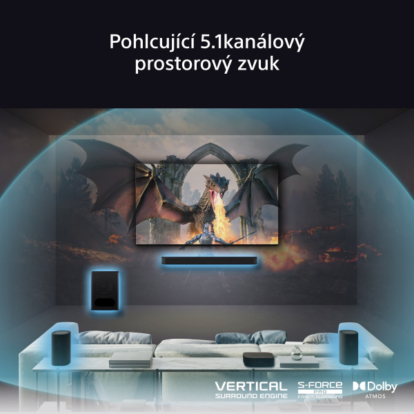 Soundbar Sony HT-S60, zadní repro