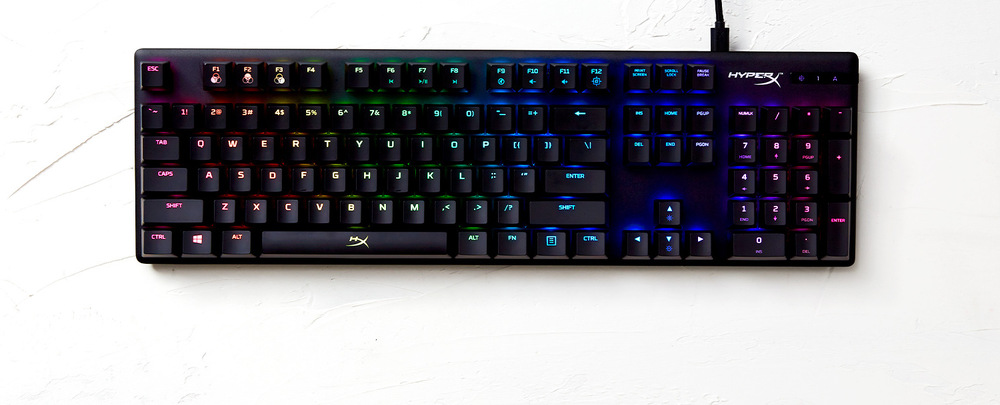 Klávesnice HyperX Alloy Origins Red Switch, US černá Klávesnice HyperX Alloy Origins Red Switch, US černá