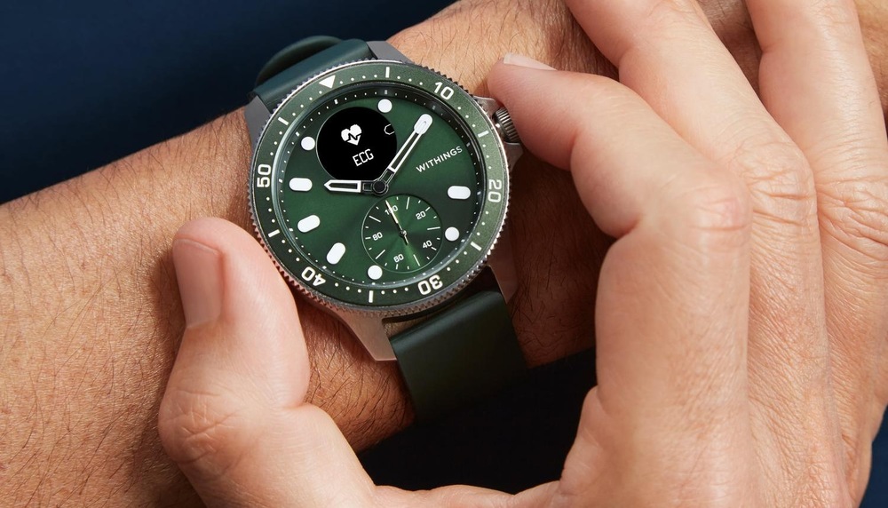 Chytré hodinky Withings Scanwatch Horizon - Special Edition 43mm zelené Withings Scanwatch Horizon Special Edition