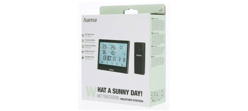 Meteorologická stanice Hama Full Touch černá