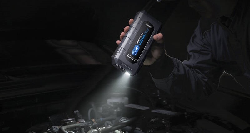 Startovací box Topdon Car Jump Starter V2200Plus, 16000mAh černé