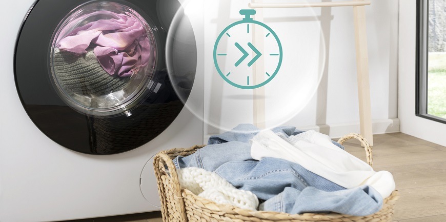Předem plněná pračka Gorenje WSEP84AWI, bílá, rychlé praní