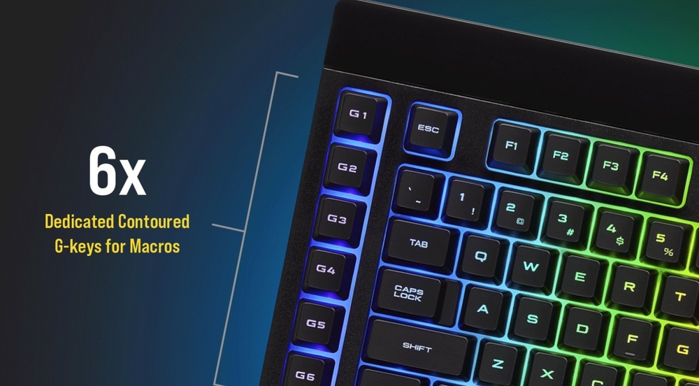 Klávesnice Corsair K57 RGB, US černá Klávesnice Corsair K57 RGB, US černá