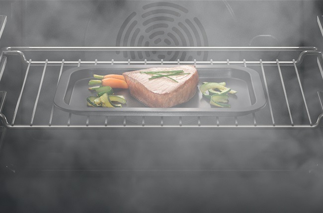 Trouba vestavná Whirlpool WOI7A8HT0SXA, černá, nerez, s párou, steam sense