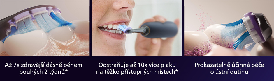 Náhradní hlavice Philips Sonicare Premium Gum Care HX9056/88 (6 ks) černá Philips HX9056/88 Sonicare Premium Gum Care