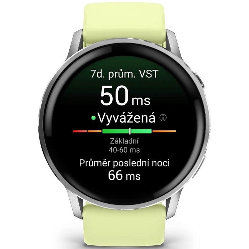 Chytré hodinky Garmin Venu 4 - 45 mm stříbrné/žluté