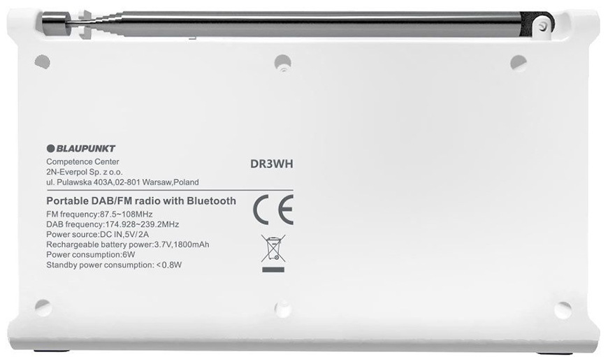 Radiopřijímač DAB+ Blaupunkt DR3WH