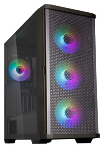 Počítačová skříň Zalman Z10 Duo s barevnými ventilátory, černá barva