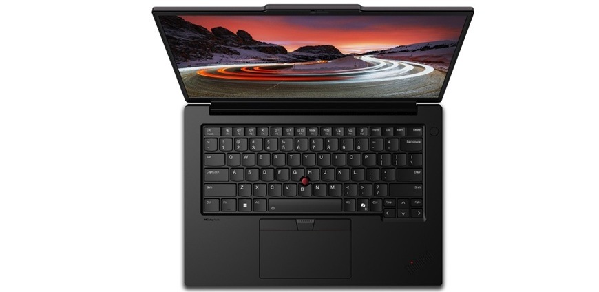 Notebook Lenovo ThinkPad P14s Gen 6 černý Detail obrázku notebooku.