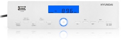 Radiopřijímač Hyundai KR 815PLLU stříbrný/bílý