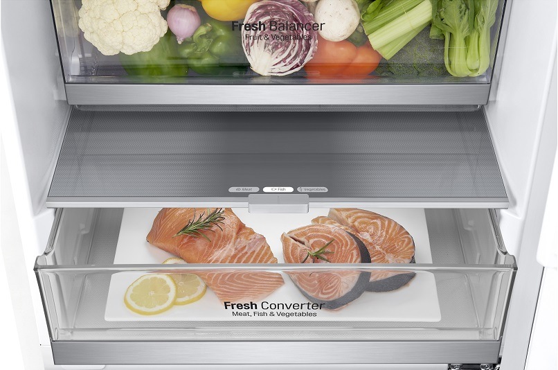 Chladnička s mrazničkou LG GBB72SWUCN bílá fresh_converter