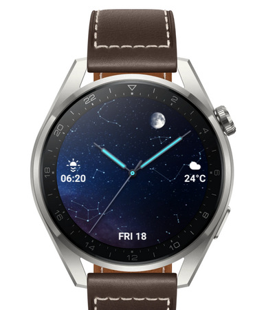 Chytré hodinky Huawei Watch 3 Pro - Brown Leather