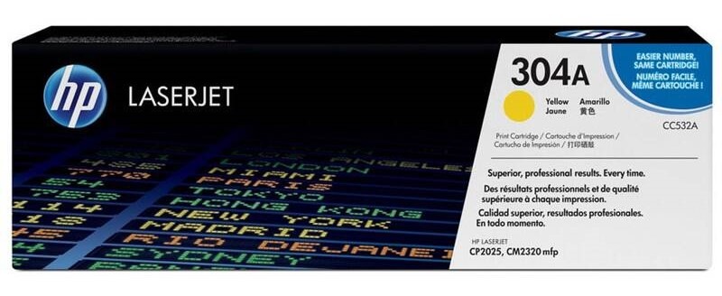 Toner HP 304A, 2 800 stran žlutý