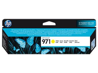 Inkoustová náplň HP 971, 2 500 stran - žlutá