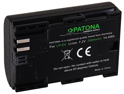 Baterie PATONA pro Canon LP-E6 2000mAh Li-Ion Premium