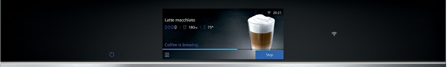 Vestavné espresso Siemens iQ700 CT718L1B0 černý SIECT718L1B0_displej