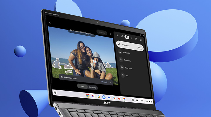 Notebook Acer Chromebook Plus Spin 514 (CP514-4HN-36VY) šedý