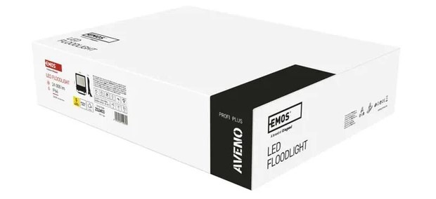 Reflektor EMOS AVENO, 150W, 24000lm, neutrální bílá černý LED REFLEKTOR AVENO 150W 24000LM IP66 NW