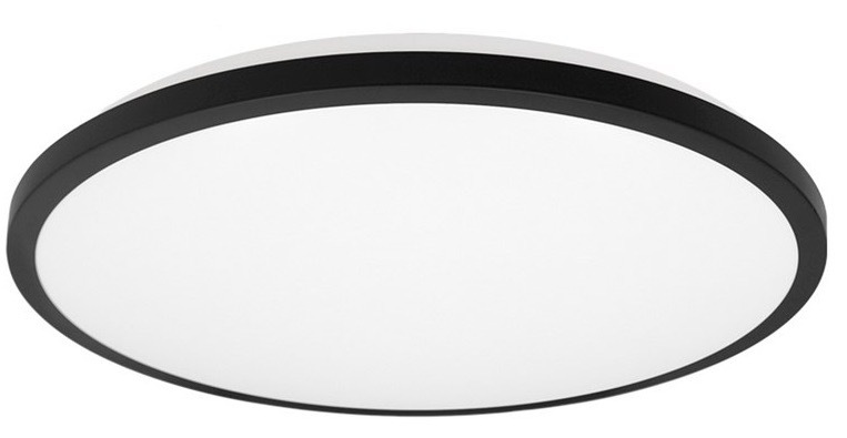 Stropní svítidlo Top Light Onyx KS CCT, 10W, 1000lm, IP44, 29cm, teplá/neutrální/studená bílá černé
