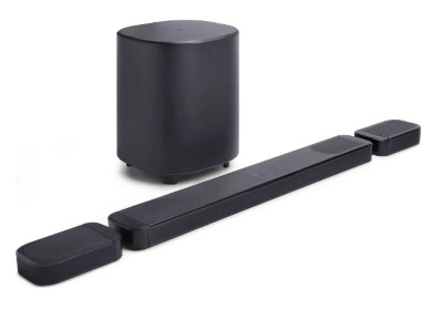 Soundbar a subwoofer JBL BAR 1000 MK2, zadní repro, černá