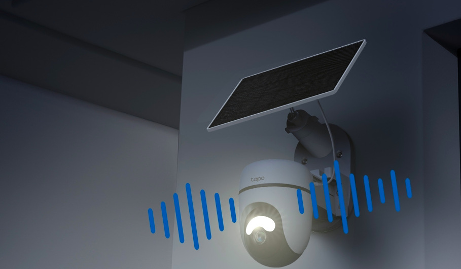 IP kamera TP-Link Tapo C630 KIT bílá Aktivní alarm IP kamery TP-Link Tapo C630 KIT s osvětlením a zvukovým upozorněním