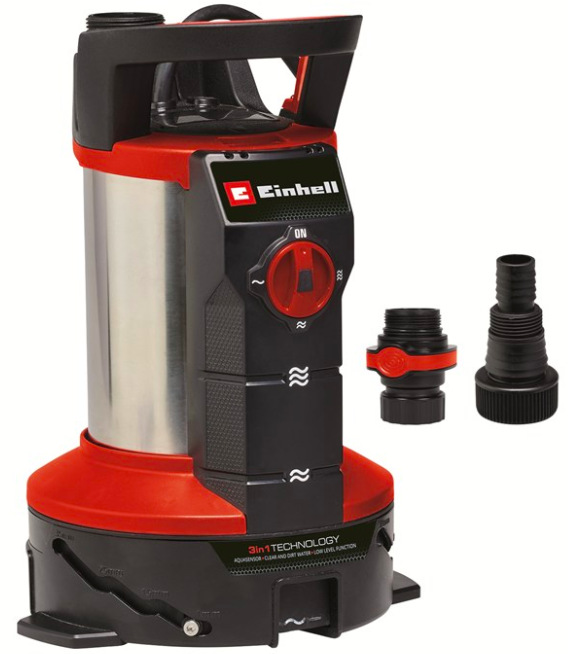 Kalové čerpadlo Einhell Expert GE-DP 7935 N-A LL ECO 4171465 s adaptéry pro připojení hadic a závitů