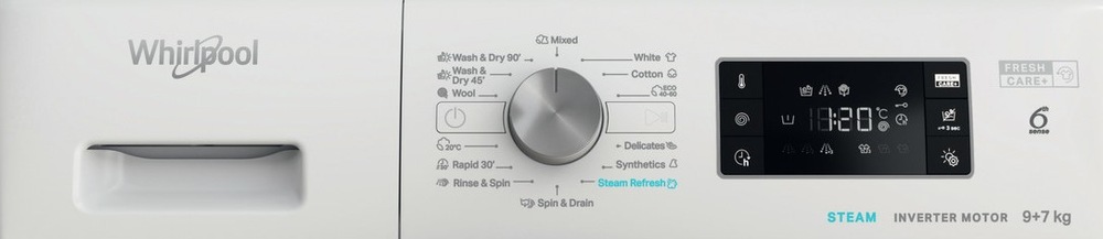 Pračka/sušička Whirlpool Fresh Care FFWDB 976258 SV EE