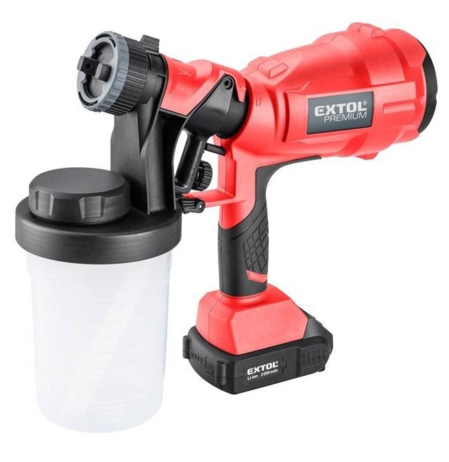 Pistole stříkací Extol Premium 8891862 20V Li-ion (s baterií)