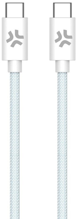Kabel Celly USB-C/USB-C, opletený (bavlněný) o výkonu 60 W a délce 1,5 m