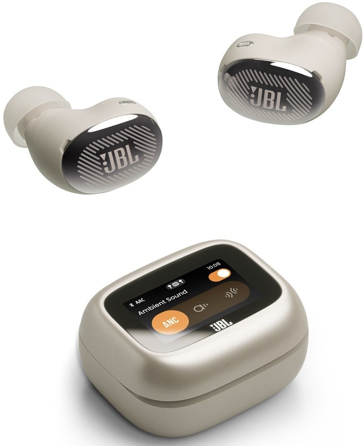 Sluchátka JBL Live Buds4 stříbrná Sluchátka JBL nabízejí dlouhou výdrž baterie